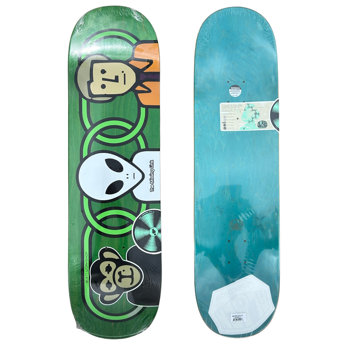 Alien Workshop - Green 8.75 Missing Link - Skateboard Deck