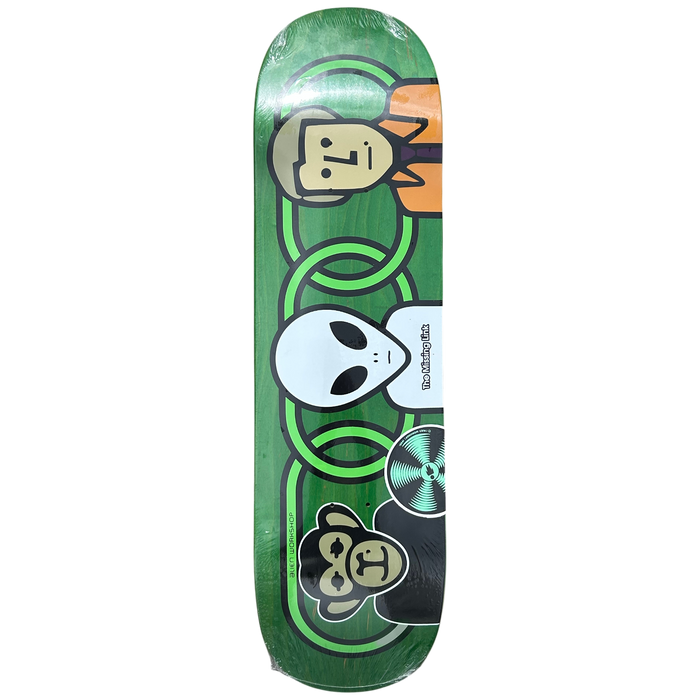 Alien Workshop - Green 8.75 Missing Link - Skateboard Deck