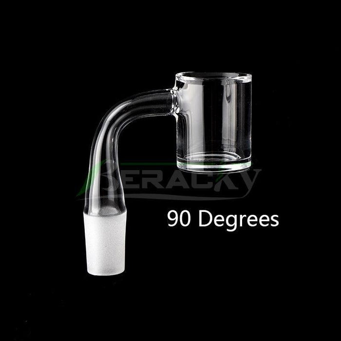 Beracky Beveled Edge 4mm Quartz Banger With Carving Spinner.
