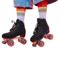 Chuffed - Black Suede Wanderer - Roller Skate Sets