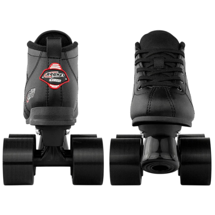 Crazy Skates - Black Adjustable Rocket Jr - Quad Skates
