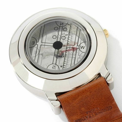 Field & Stream Camp Master Green Dial Multi-Function Compass Leather