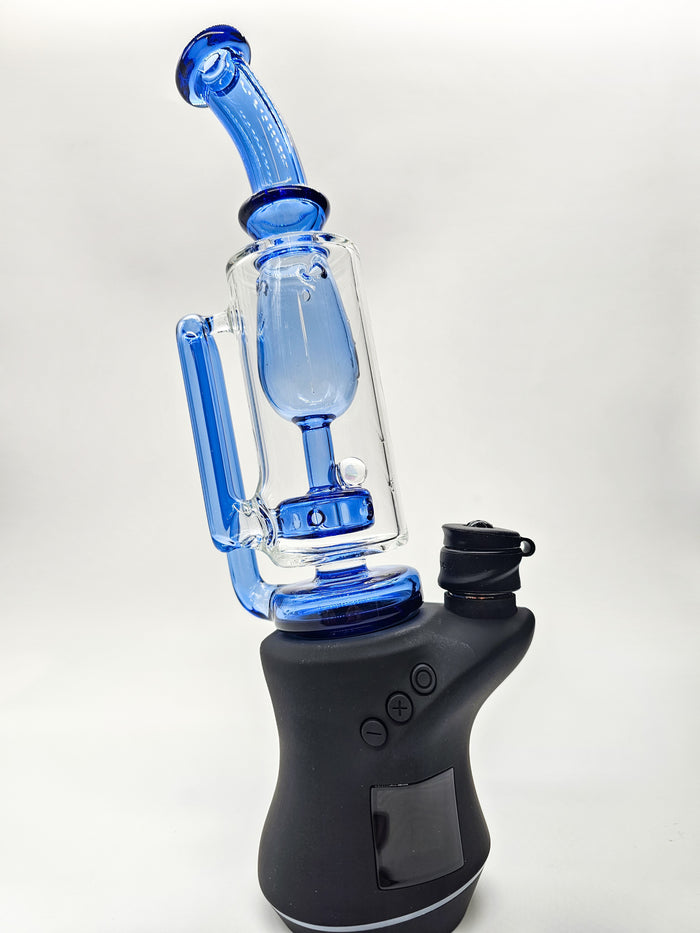 Focus V Carta Blue Opal Incycler Glass Bubbler Attachment