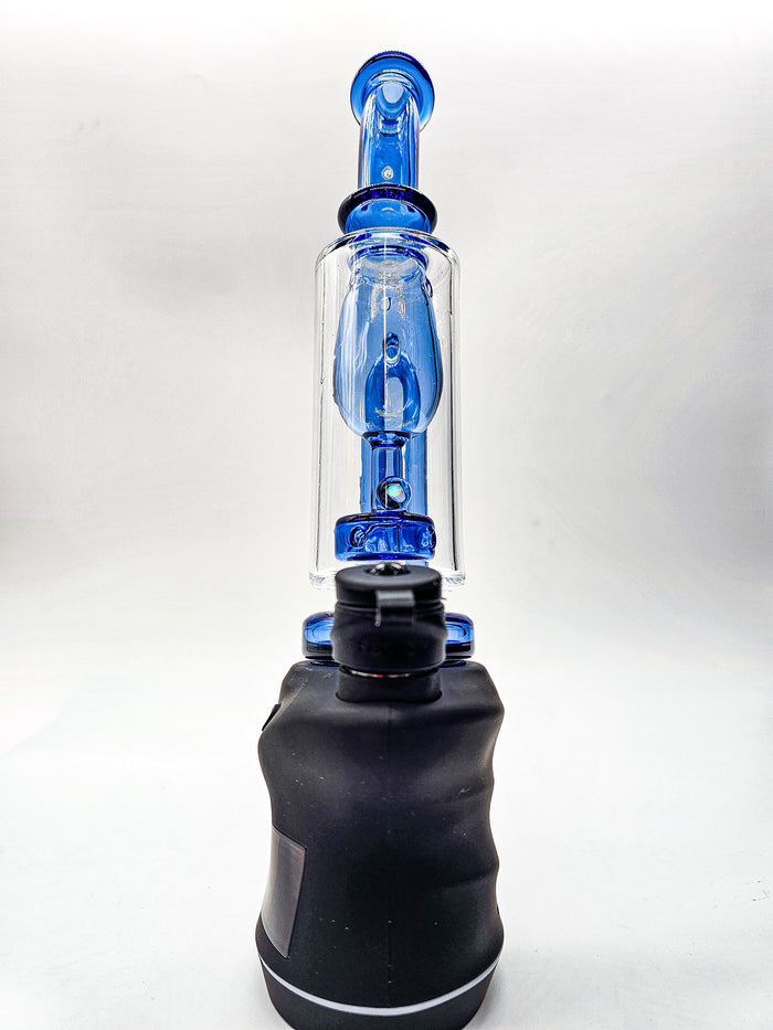 Focus V Carta Blue Opal Incycler Glass Bubbler Attachment