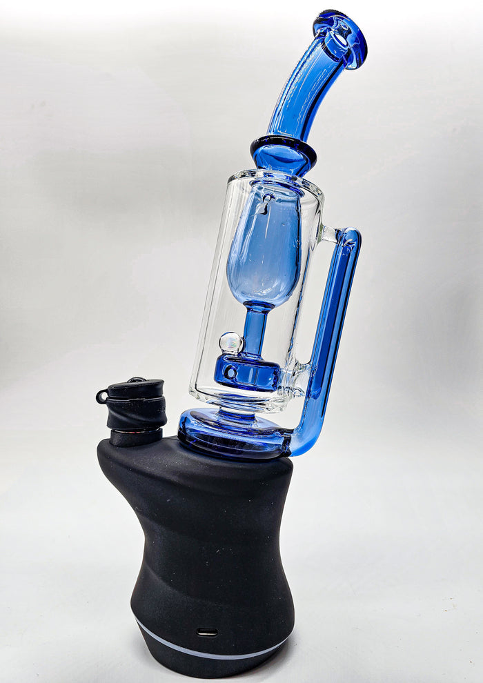 Focus V Carta Blue Opal Incycler Glass Bubbler Attachment