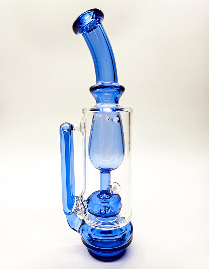 Focus V Carta Blue Opal Incycler Glass Bubbler Attachment