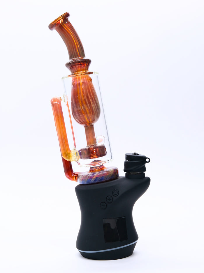 Focus V Carta Double Amber Violet Fumed Opal Glass Incycler