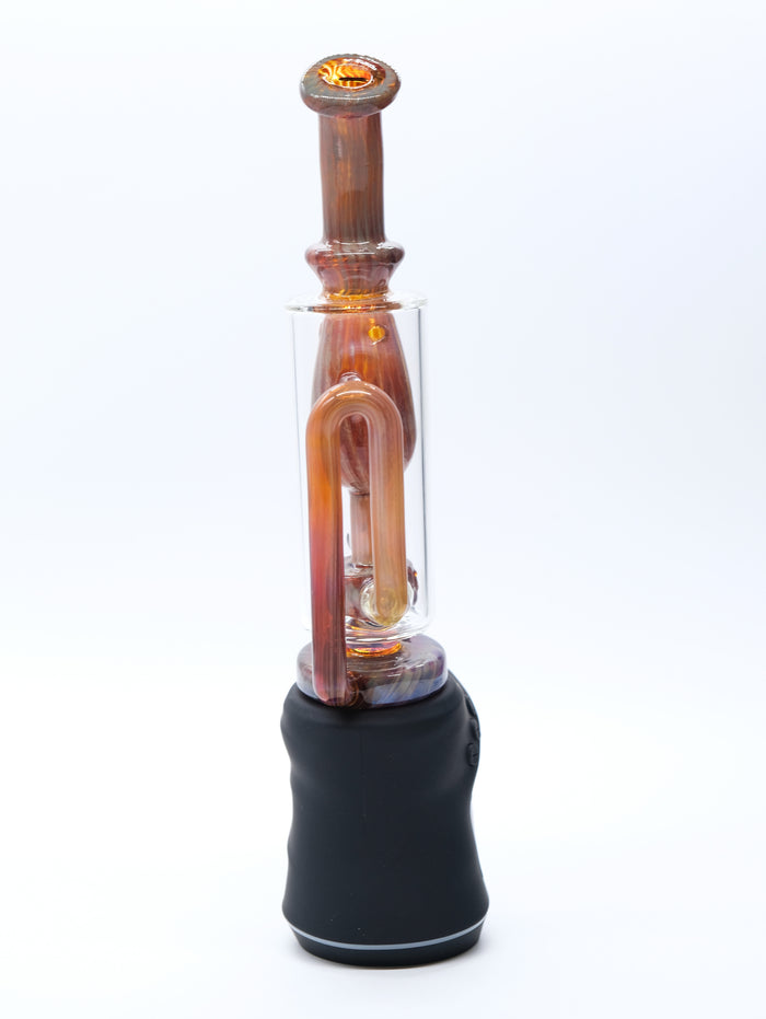 Focus V Carta Double Amber Violet Fumed Opal Glass Incycler