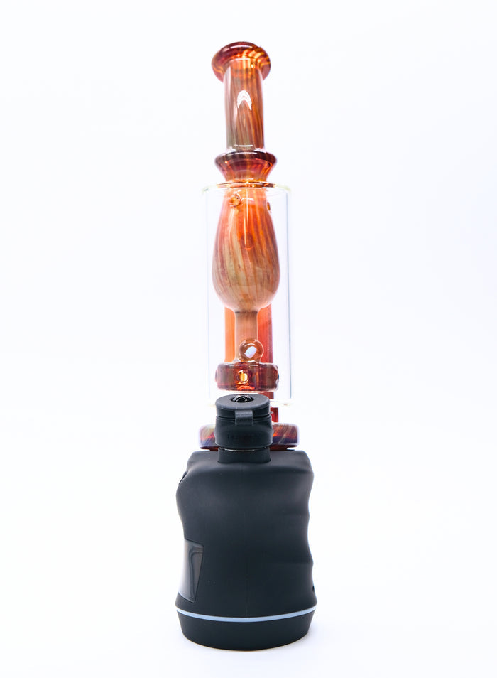Focus V Carta Double Amber Violet Fumed Opal Glass Incycler