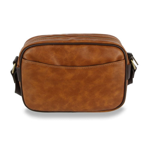Genuine Leather Multi Pocket Crossbody