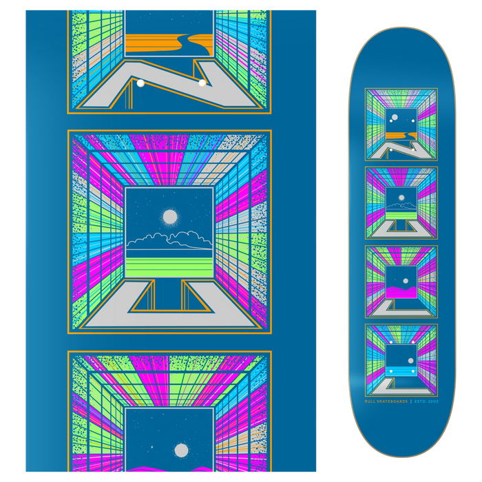 Null - Blue Kaleidoscape Deck - Skateboard Deck