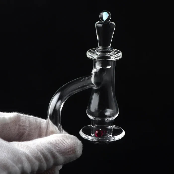 Pack Science Full Weld Terp Slurper Quartz Banger With Ruby Terp Pearls and Opal Cap