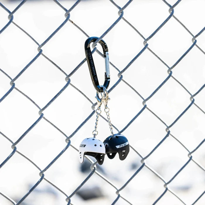 Pro-Tec - Mini White Full-Cut Helmet Keychain (Sold Individually)