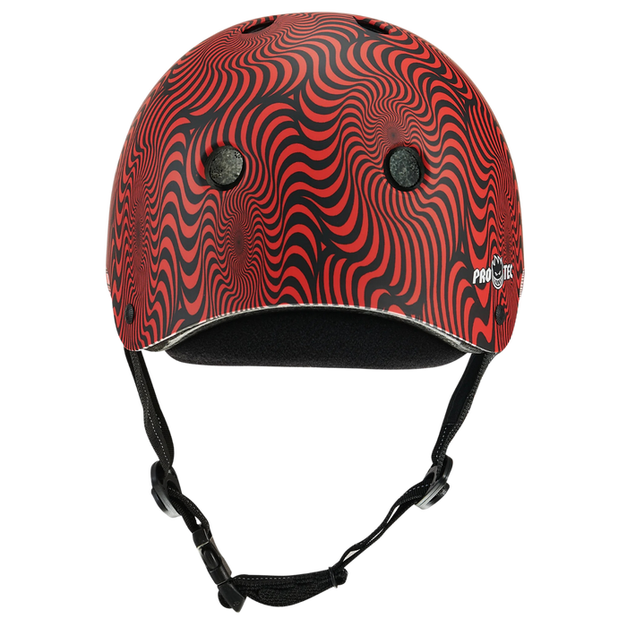 Pro-Tec - Red Swirl Spitfire Signature Edition Low Pro Certified Helmet