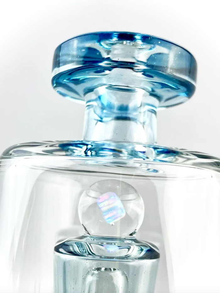 Puffco Peak Atomic Stardust Opal Glass Bubbler Top
