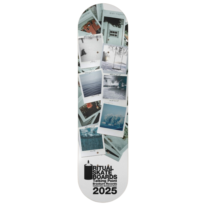 Ritual - 8.25 White Talking Point "Poloroids" Deck - Skateboard Deck