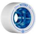 Rollerbones - Nitro 59mm 94A Blue/White Roller Derby Wheels (4 Pack)