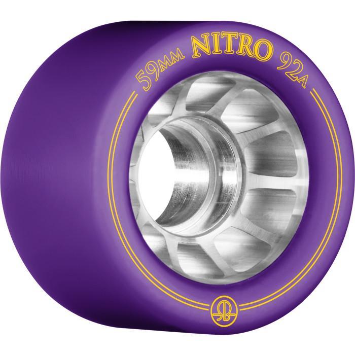 Rollerbones - Purple Nitro 59mm Wheels (4 Pack)