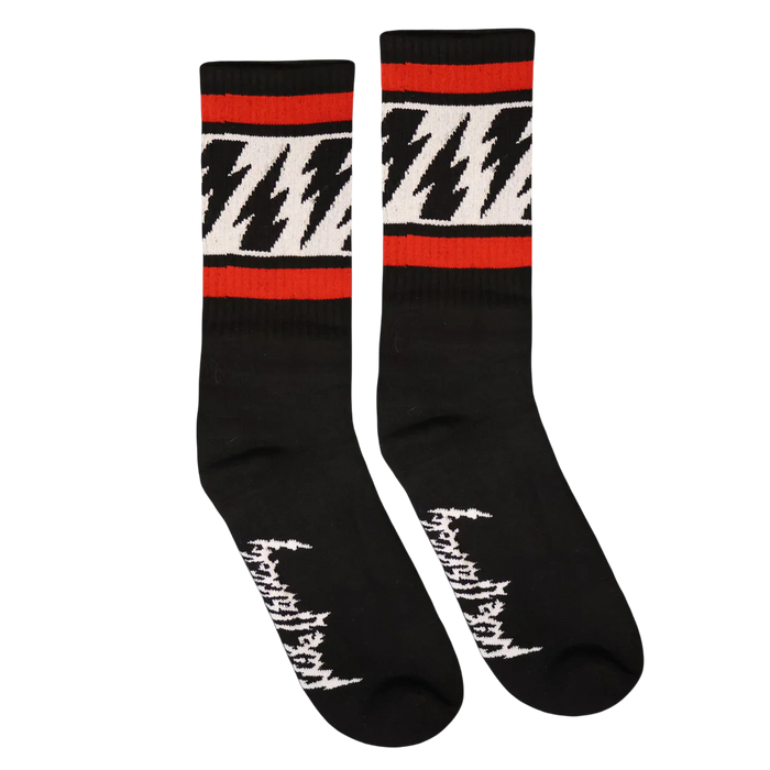 Socco -  Mike Vallely Lightning Bolt Socks | Black