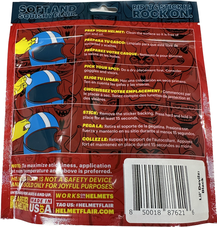 Softeez: Black Devil Horns for Helmet