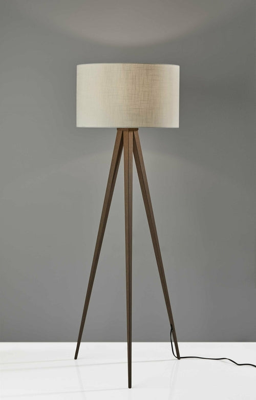 Treble Floor Lamp Three Black Metal Legs