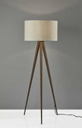 Treble Floor Lamp Three Black Metal Legs