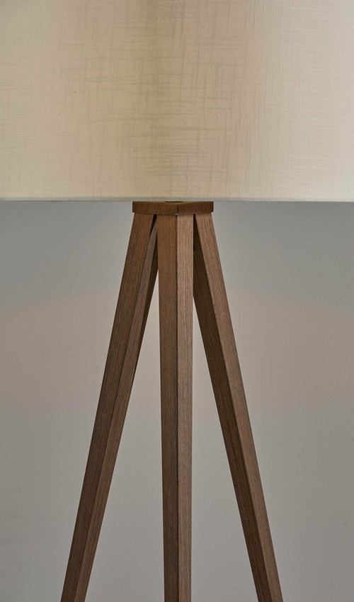 Treble Floor Lamp Three Black Metal Legs