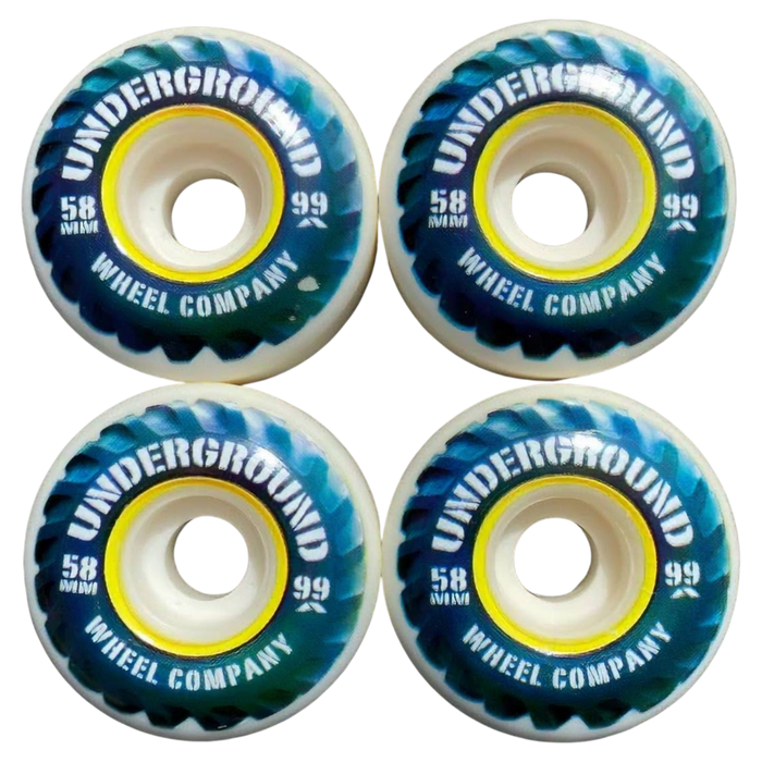 Underground - Blue 99A Dozers 58mm Skateboard Wheels (4 Pack)