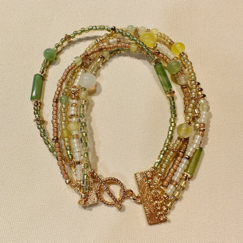Verdelle Multi-Strand Necklace & Bracelet